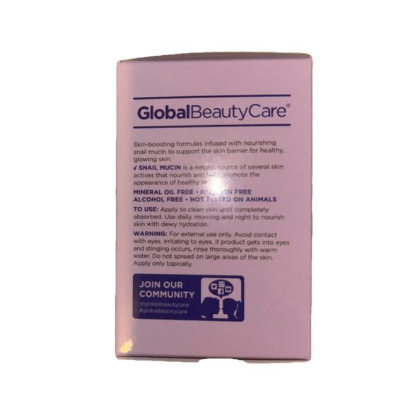 2 Pc Global Beauty Care Snail Mucin‎ Serum & Moisturizer. Hydrating brightening - Picture 2 of 3